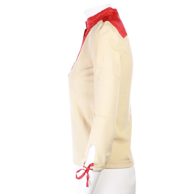 MARC JACOBS Red and Beige Top