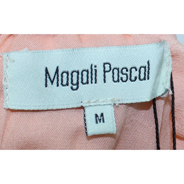 MAGALI PASCAL Peach Laser Cut Mini Dress