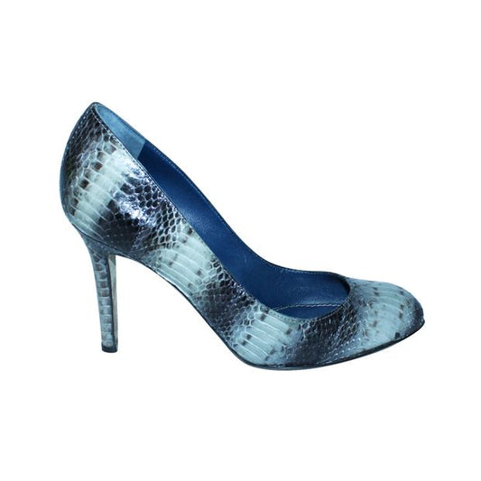 Sergio Rossi Snakeskin Leather Pumps