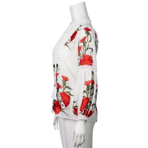 ALEXIS  Rose Embroidered Tunic
