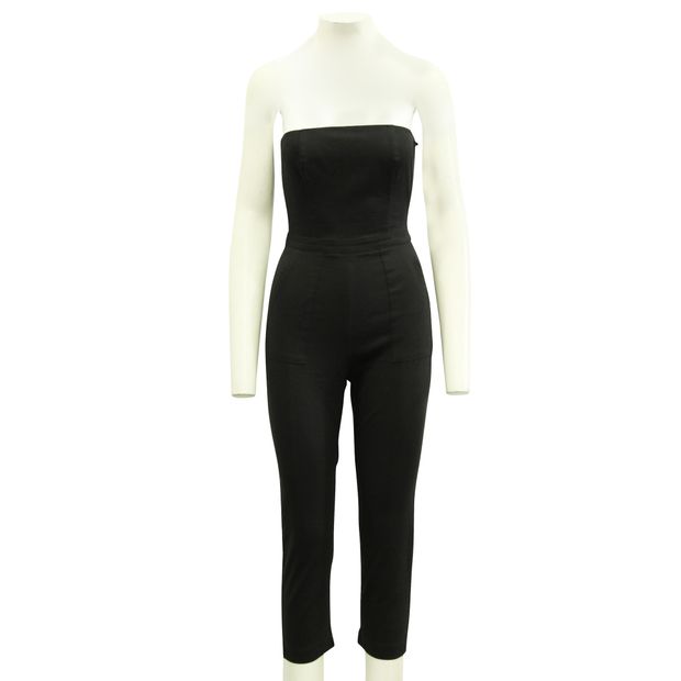REFORMATION Elegant Black Sleeveless Jumpsuit