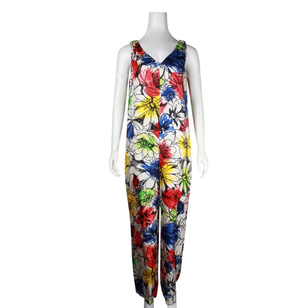 Moschino Multicolor Abstract Print Jumpsuit