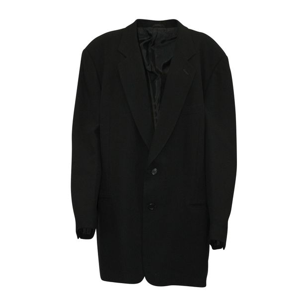 Giorgio Armani Black Woolen Vintage Blazer