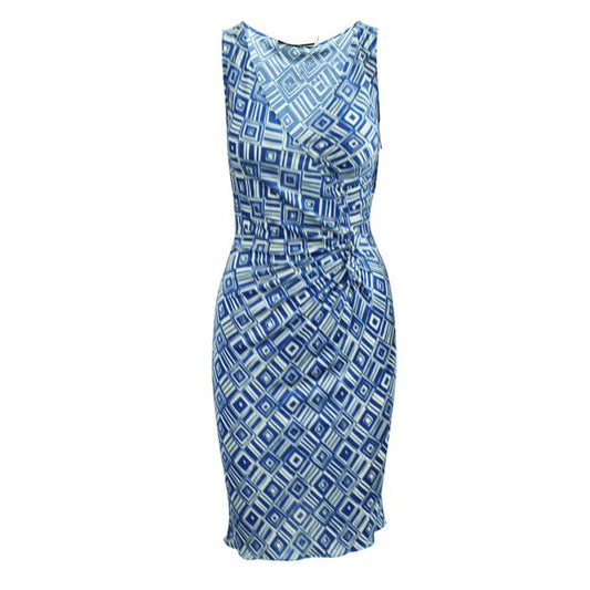 Dior Vintage Blue Print Dress