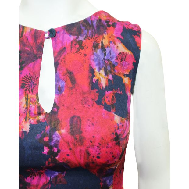 Erdem Multicolor Print Slim-Fit Dress