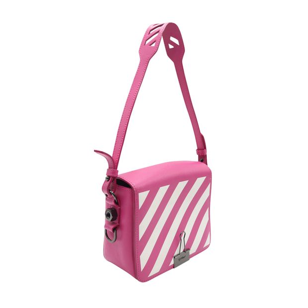 Off-White Pink And White Cross Body Bag
