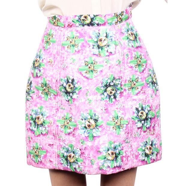 MARY KATRANTZOU Floral Neoprene Skirt
