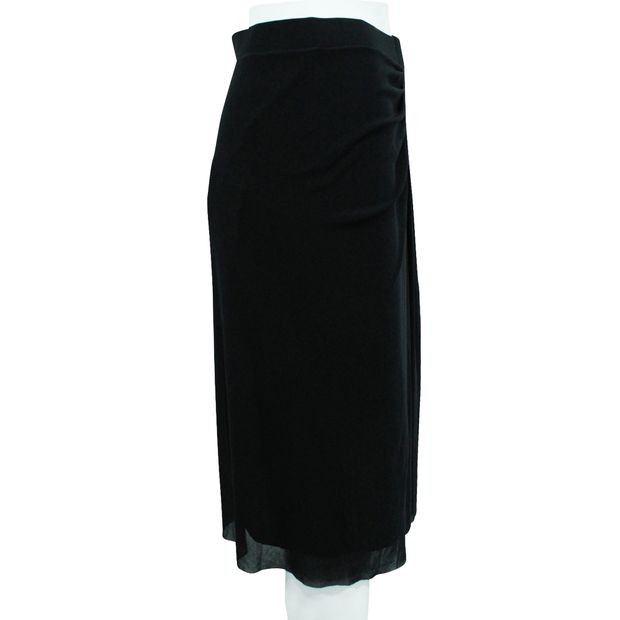 VIVIENNE TAM Black Midi Skirt