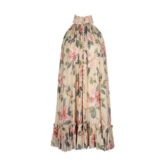 Zimmermann Kirra Mini Dress In Floral Print Cotton