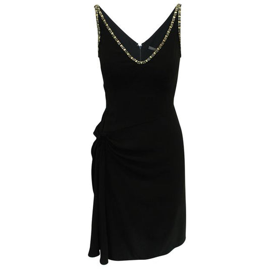 ROBERTO CAVALLI Black Dress with Shinny Embellishments