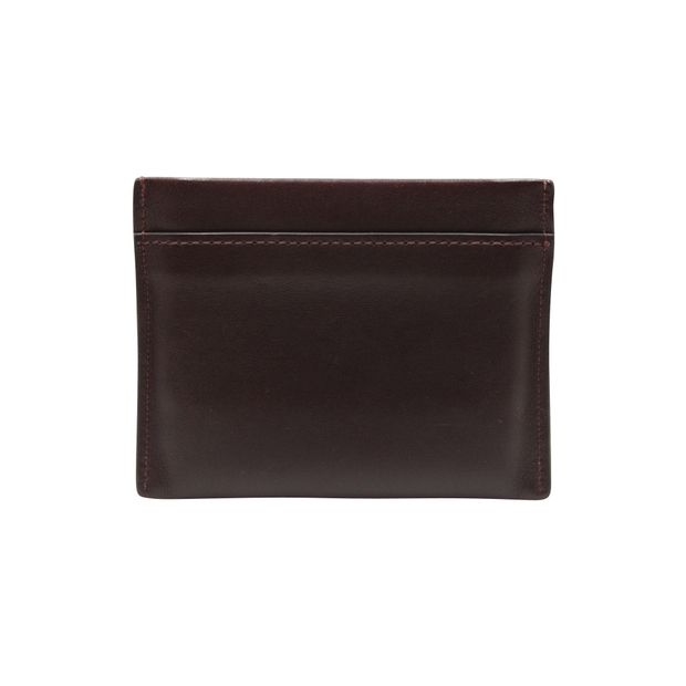 Mulberry Brown Leather Card Holder