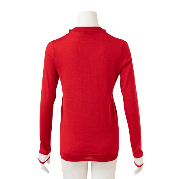 Fendi Embellished Cashmere & Silk Sweater