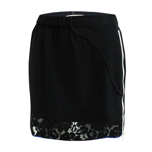 N.21 Black Mini Skirt with Zipper on Side