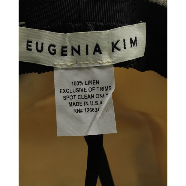 Eugenia Kim Jordana Hat in Beige Linen