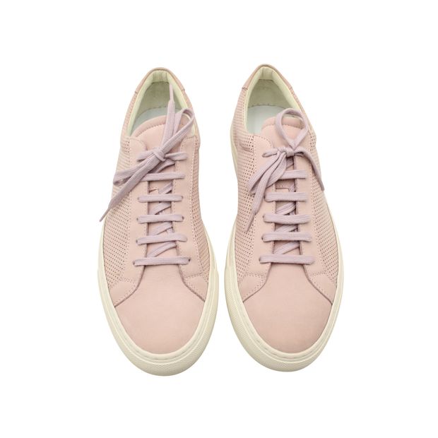 Common Projects Light Pink Low Top Sneakers