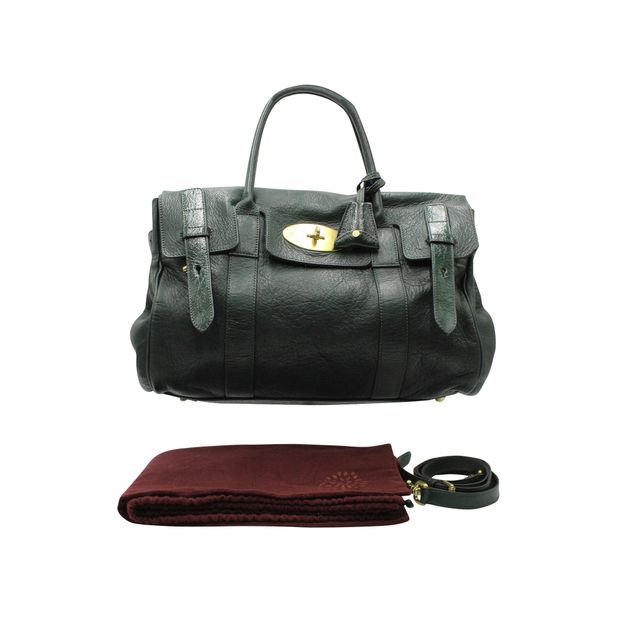 Mulberry Bottle Green Bayswater Tote Bag
