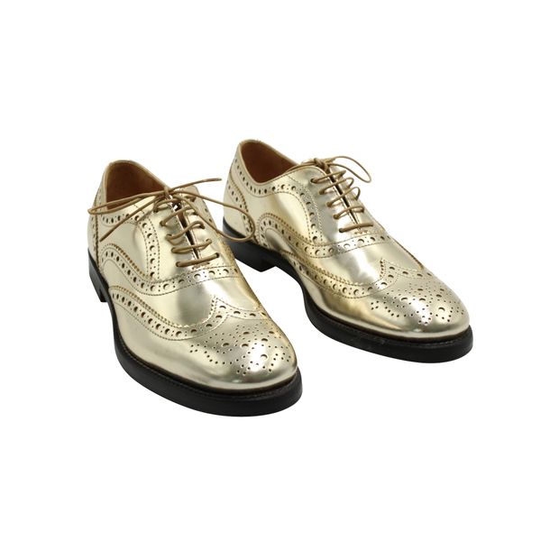 Church'S Golden Oxford Lace Shoes