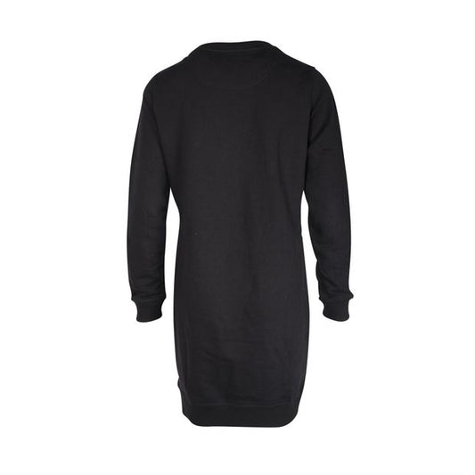 Kenzo Tiger Embroidered Sweatshirt Dress in Black Cotton