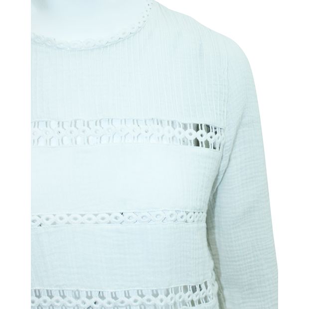 MAGALI PASCAL White Blouse with Embroidery