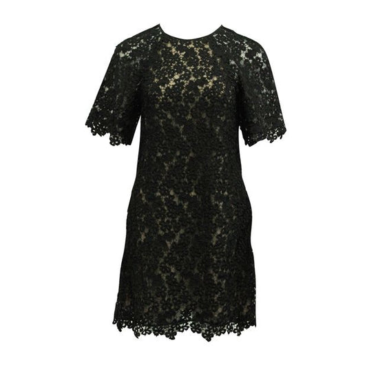 Erdem Black Guipere Lace Dress