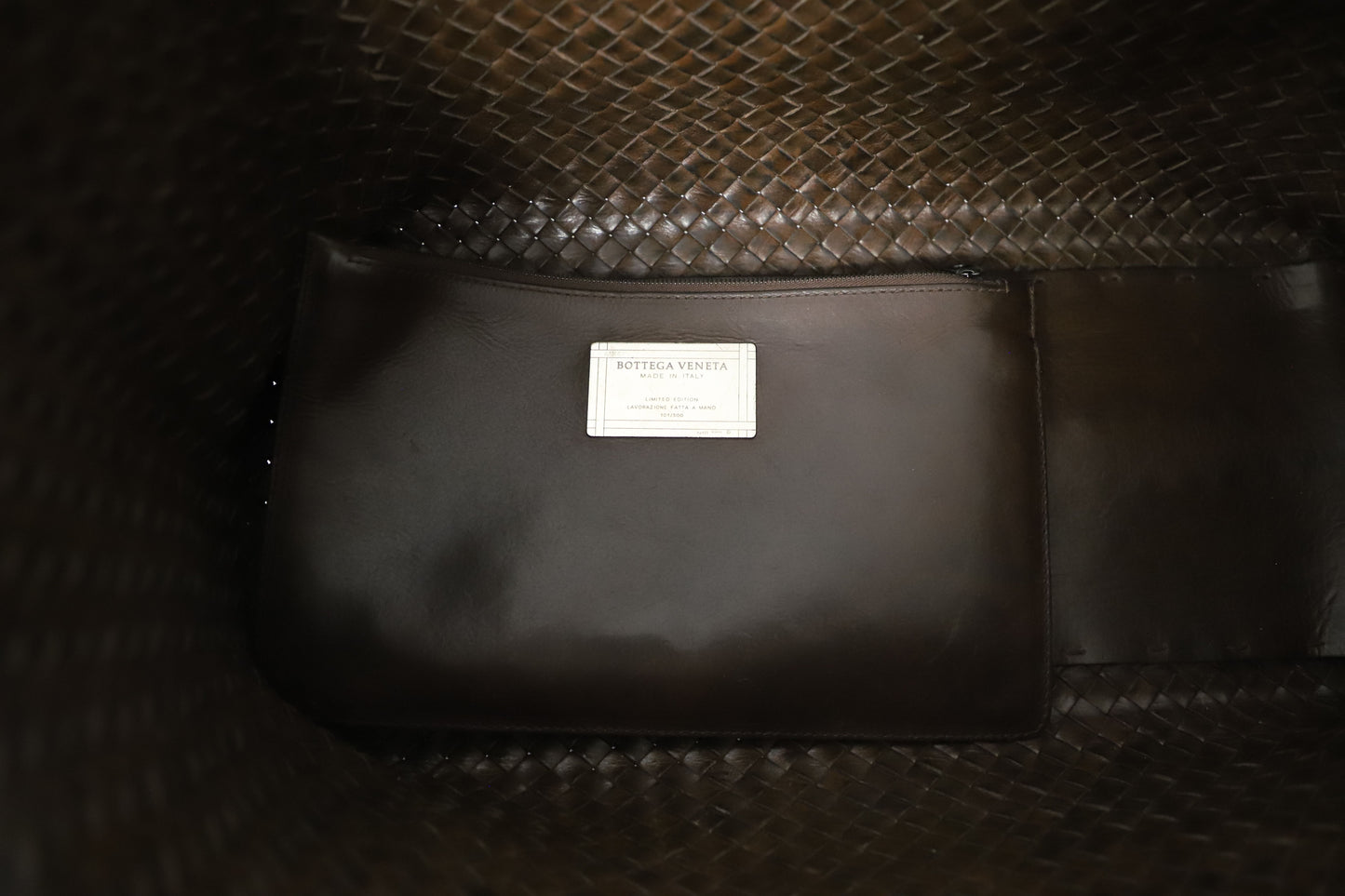 Bottega Veneta Intrecciato Cabat Tote Bag in Brown Nappa Calf Leather