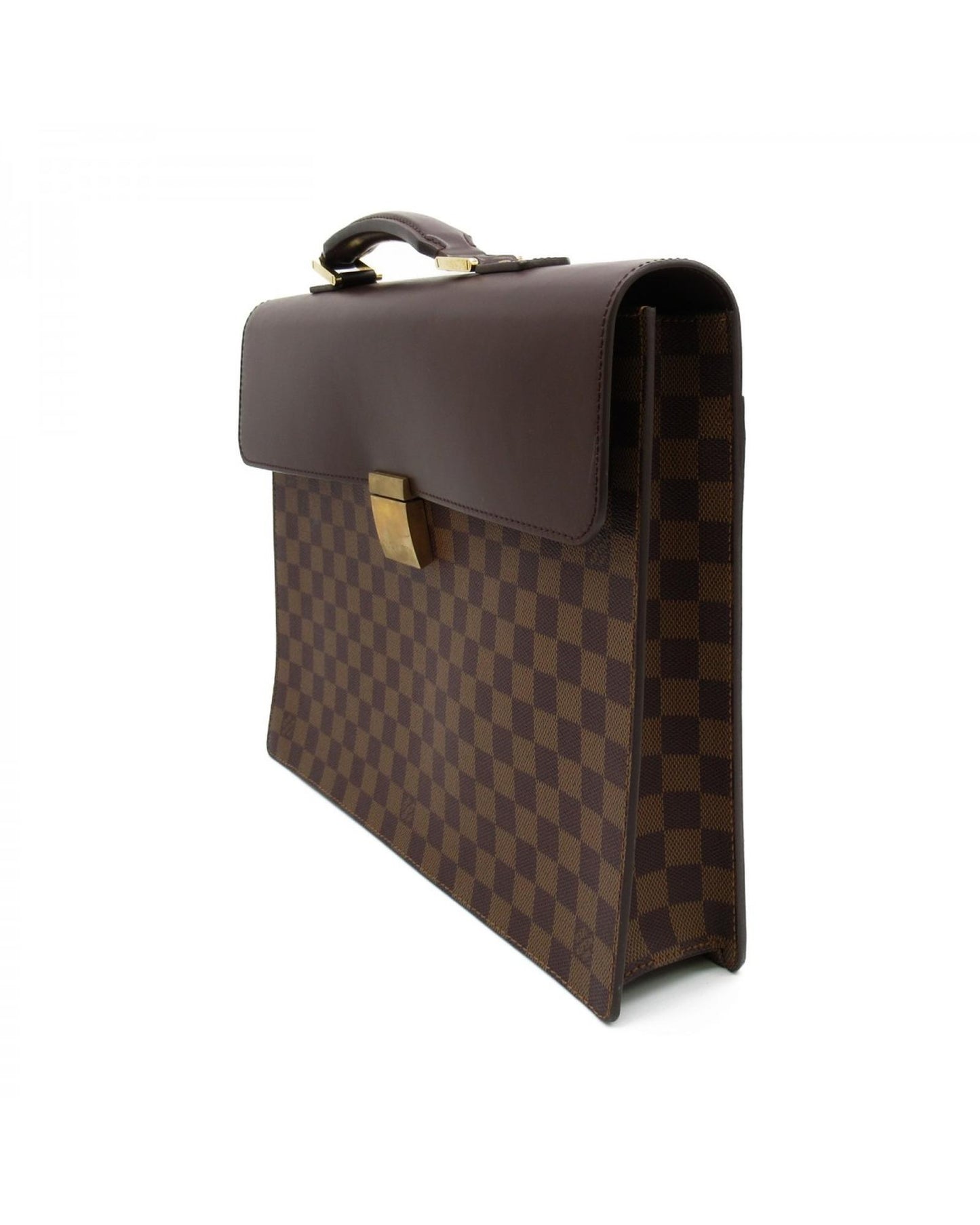 Louis Vuitton Men's Designer Damier Ebene Altona PM Bag in Excellent Condition in Brown