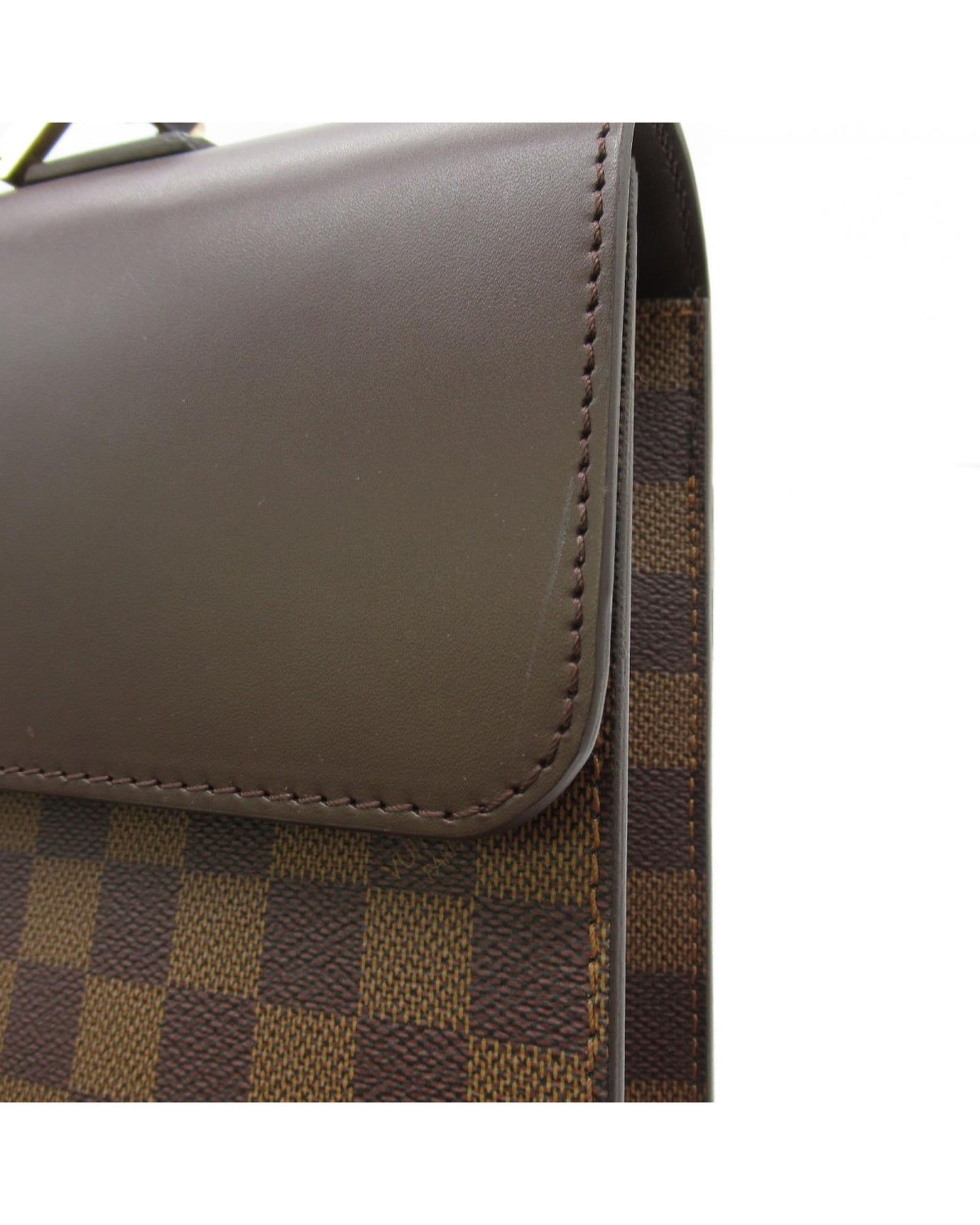 Louis Vuitton Men's Designer Damier Ebene Altona PM Bag in Excellent Condition in Brown