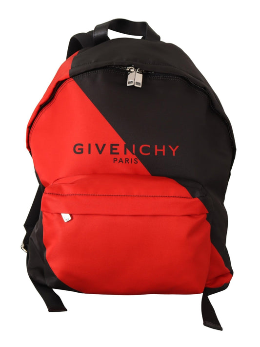 Givenchy Men's Red & Black Nylon Urban Backpack