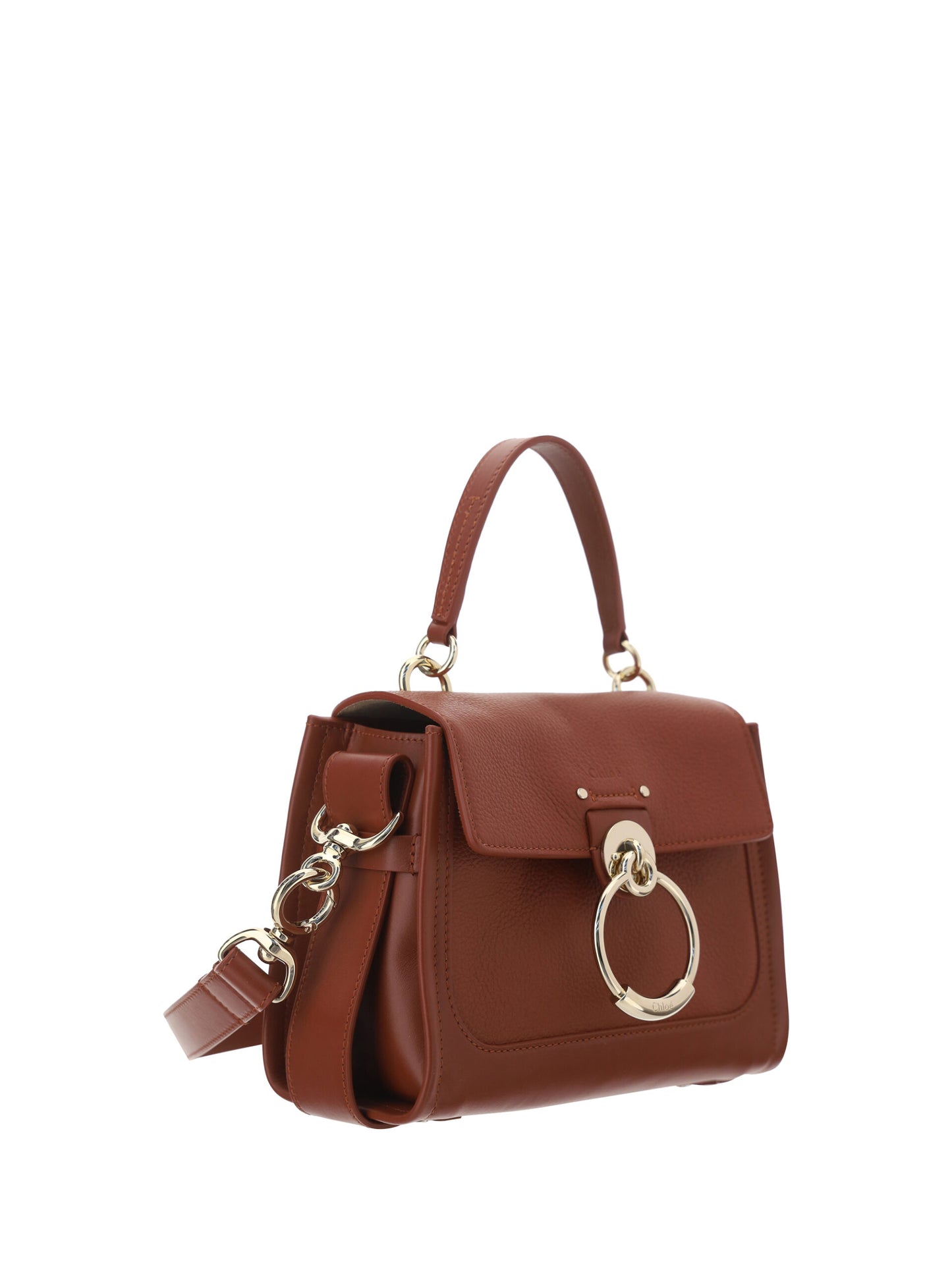 Chloe Women's Brown Calf Leather Tess Handbag