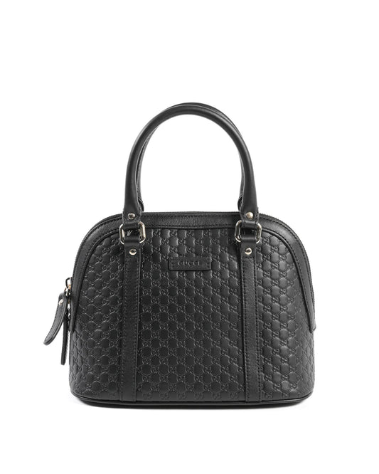 Gucci Women's Leather Mini Dome Bag in Black