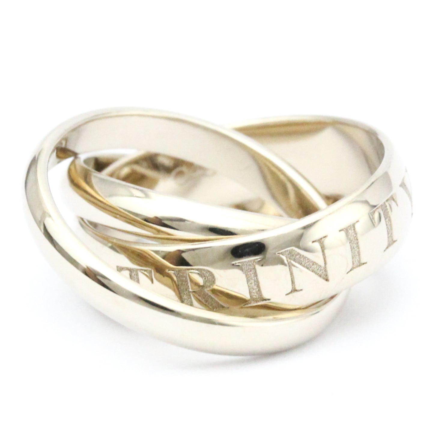 Cartier Women's Trinity White Gold Ring in Silver