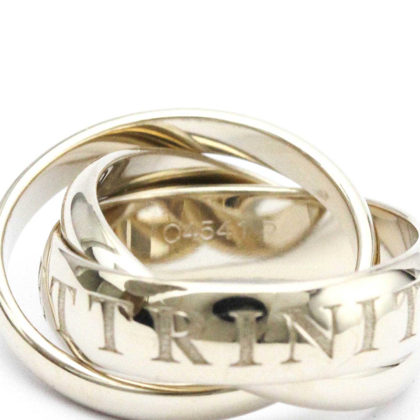 Cartier Women's Trinity White Gold Ring in Silver