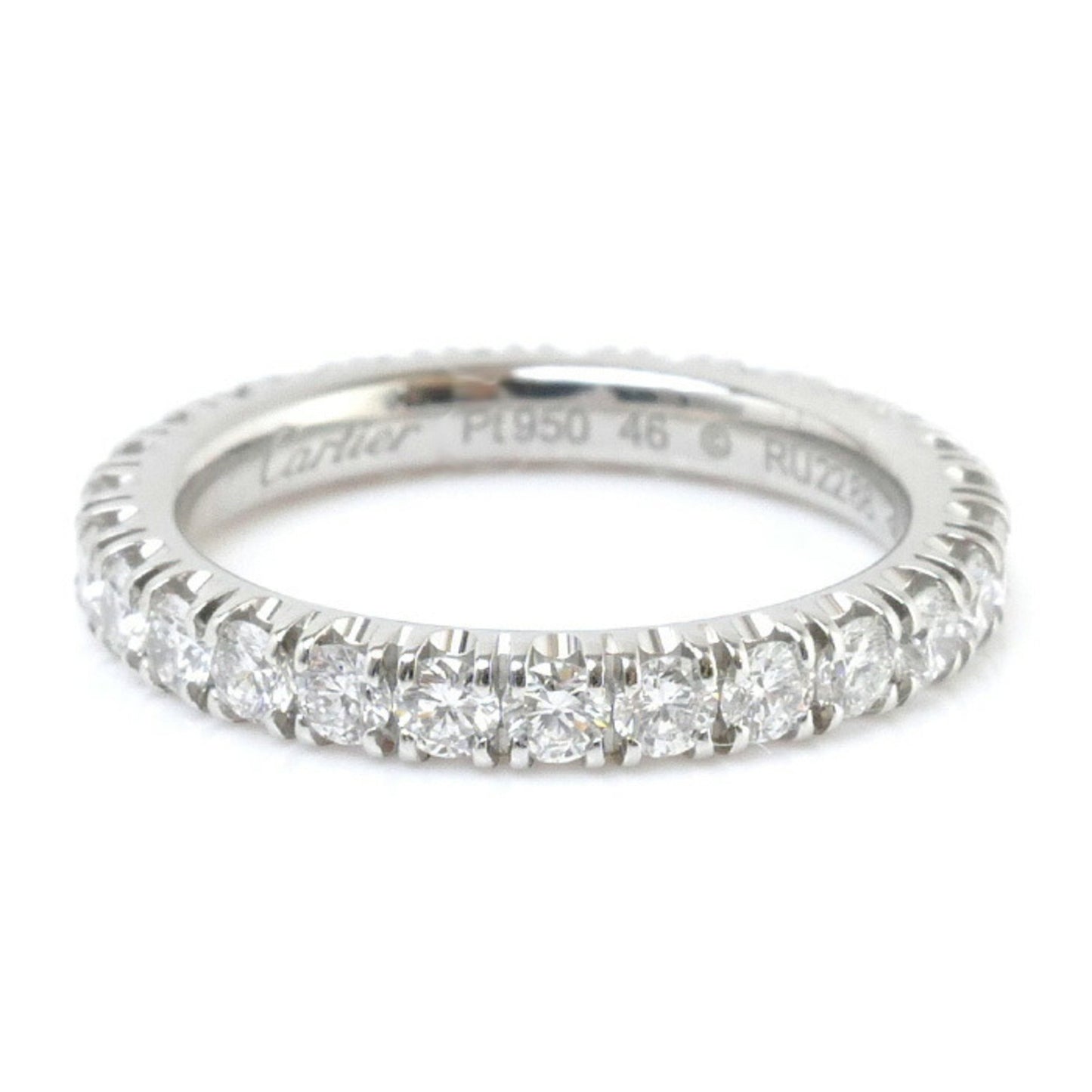 Cartier Women's Platinum Diamond Band Ring in Silver