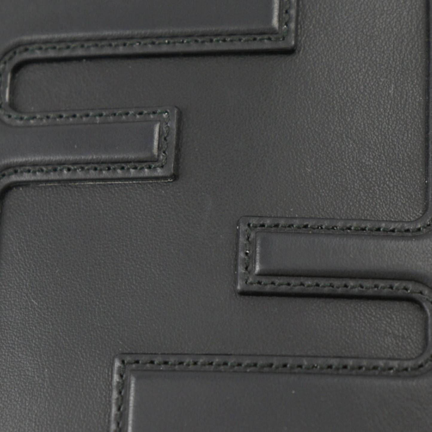 Fendi Unisex Black Leather Multifunctional Clutch in Black