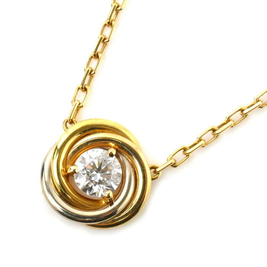 Cartier Women's Trinity Pendant Necklace with Diamonds in Gold