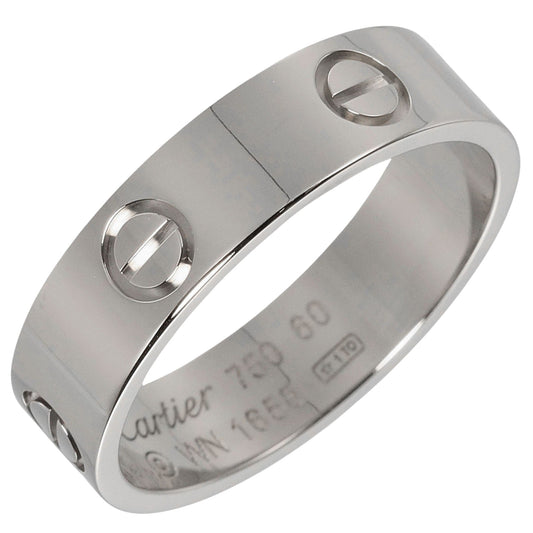 Cartier Women's White Gold Love Ring in Silver