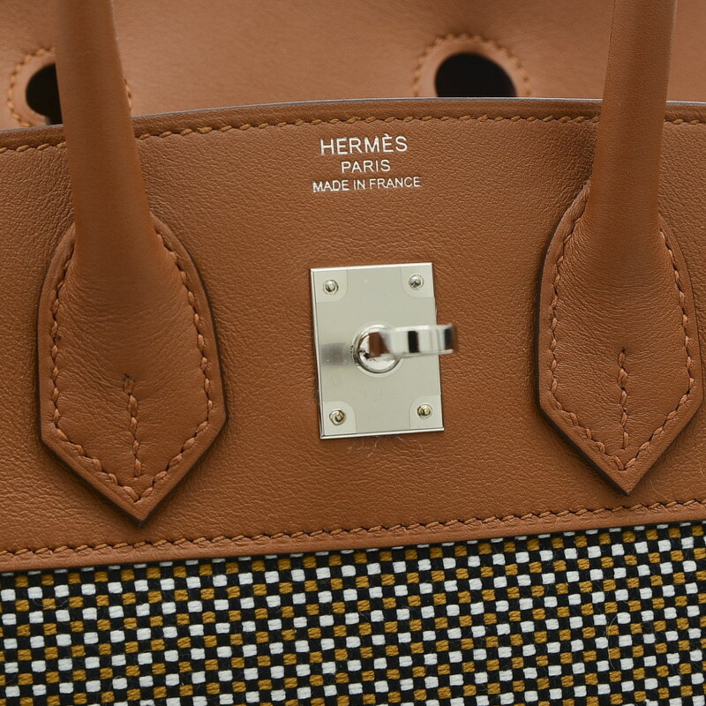 Hermes Women's Elegant Leather Handbag with Iconic Design in Brown