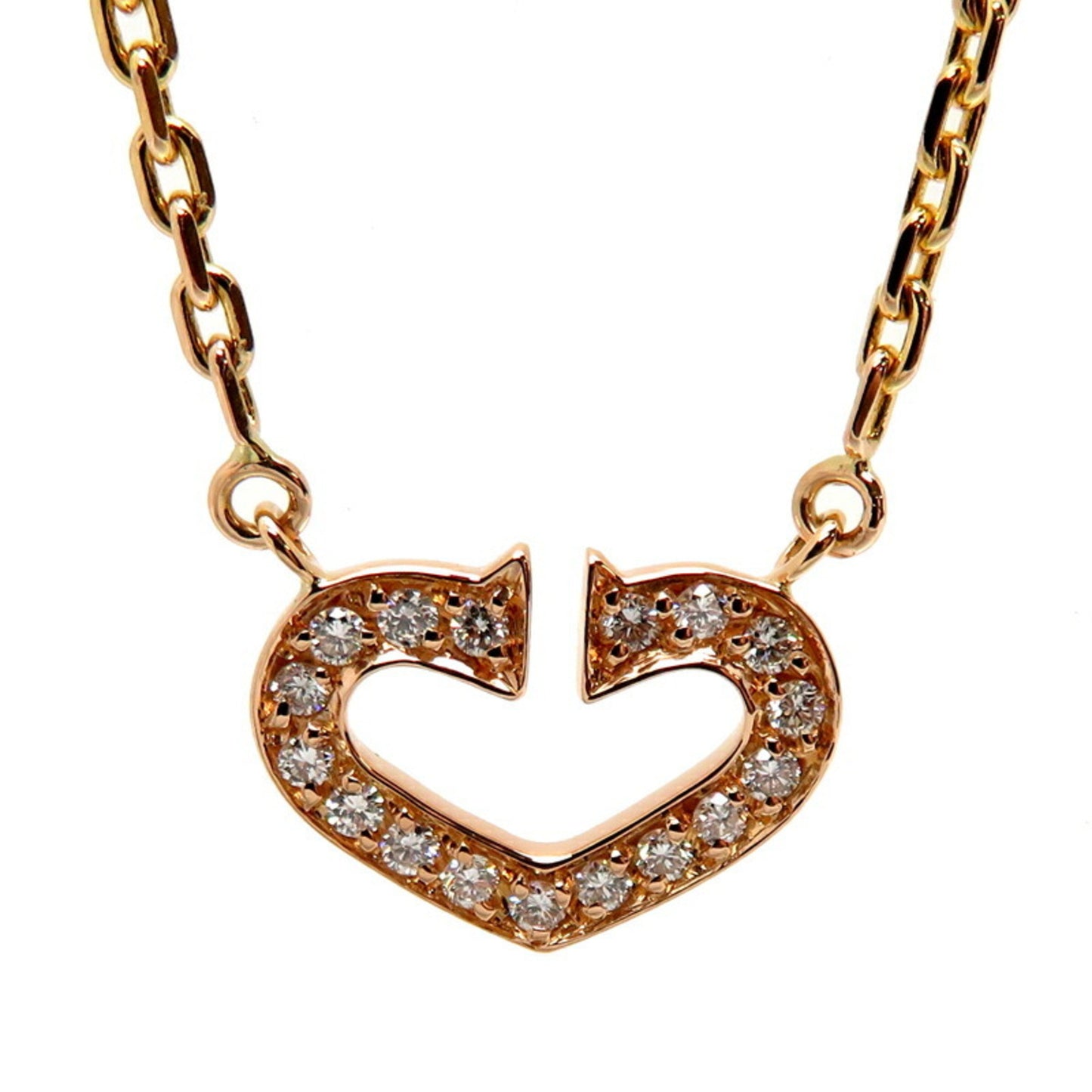 Cartier Women's Rose Gold Designer Pendant Necklace in Gold