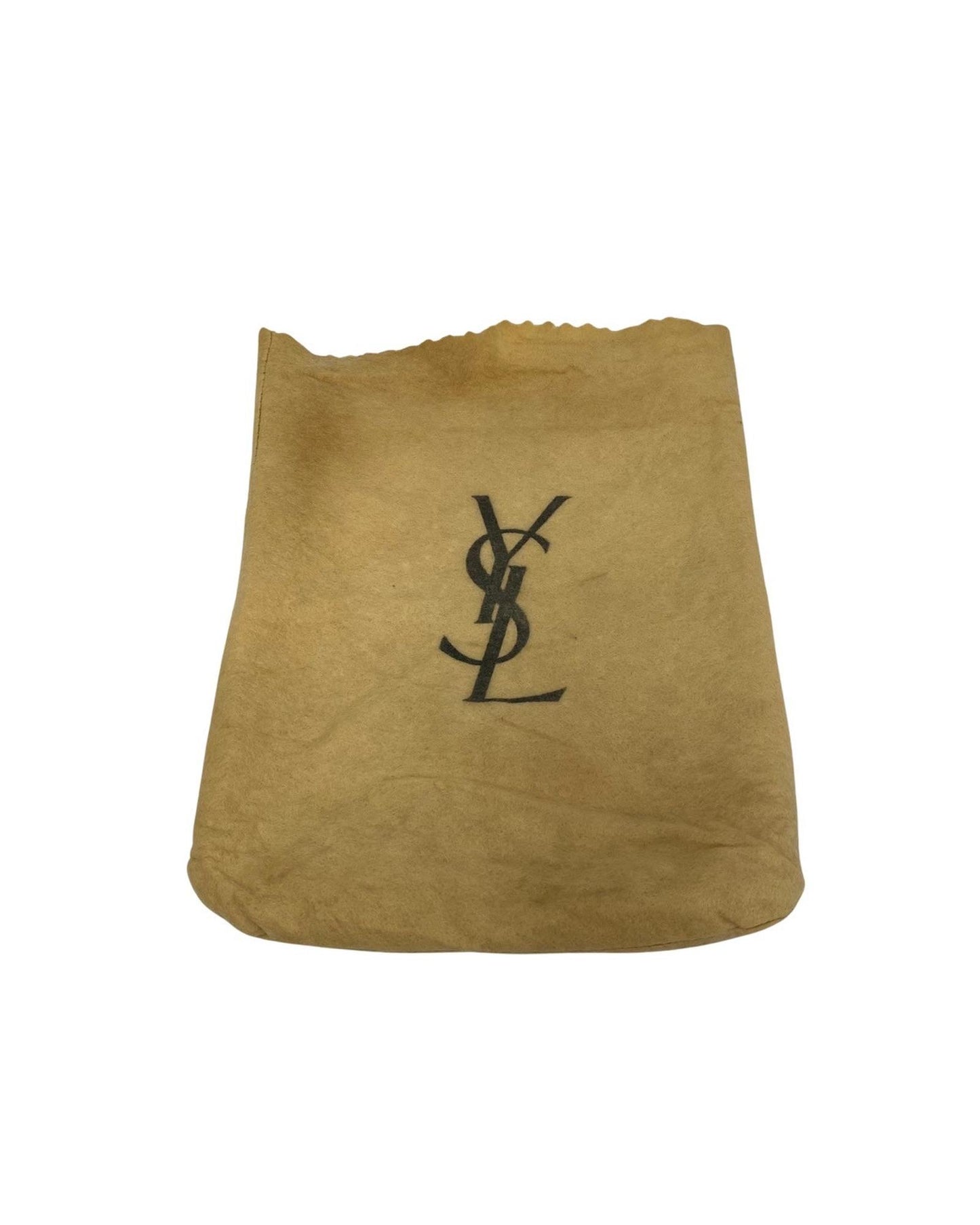 Yves Saint Laurent Women's Envelope Canvas Crossbody Bag in Neutral beige.