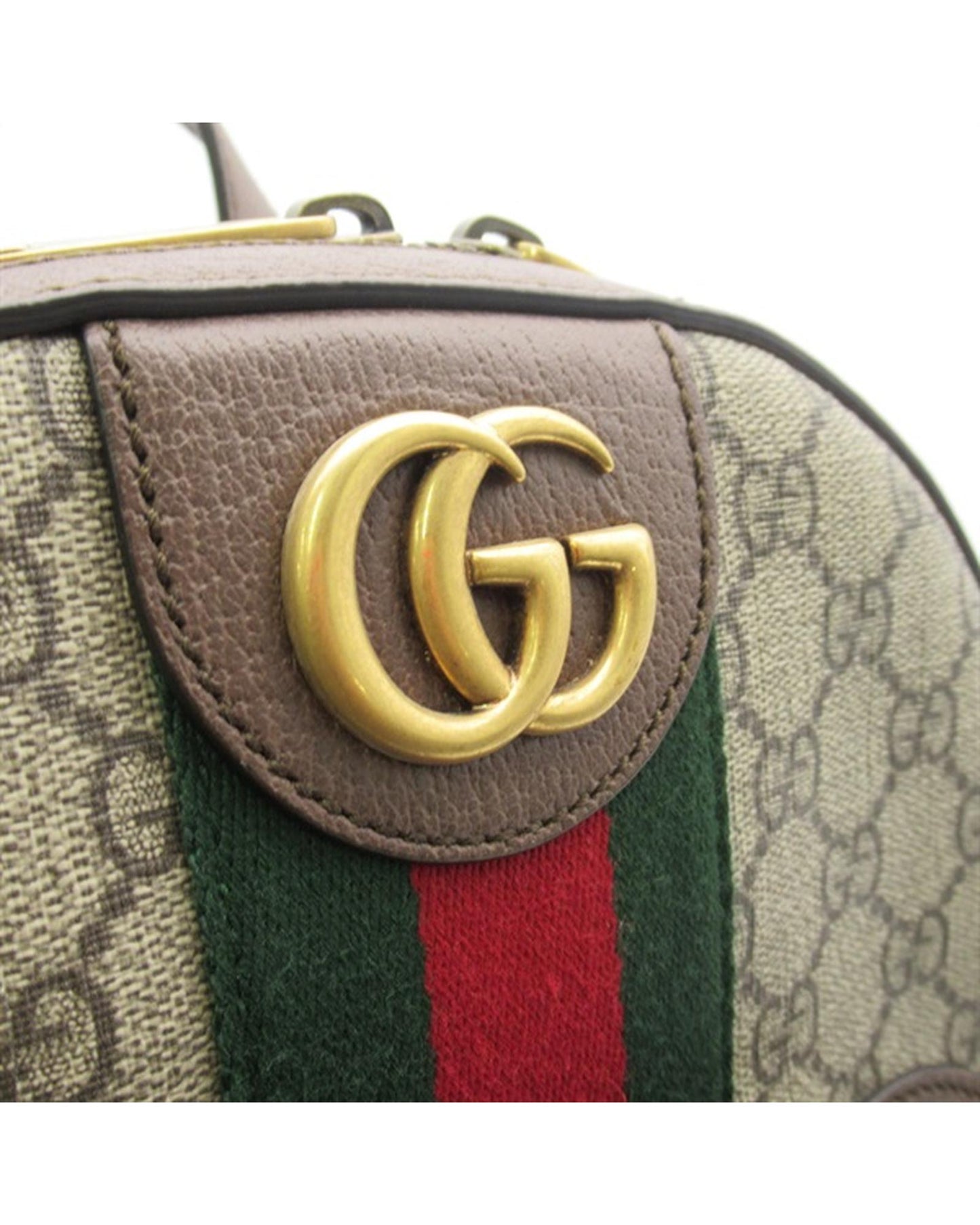 Gucci Women's GG Supreme Ophidia Backpack Bag in Brown in Brown