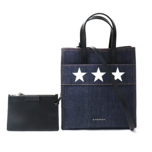 Givenchy Women's Navy Synthetic Shoulder Bag with Pouch in Navy