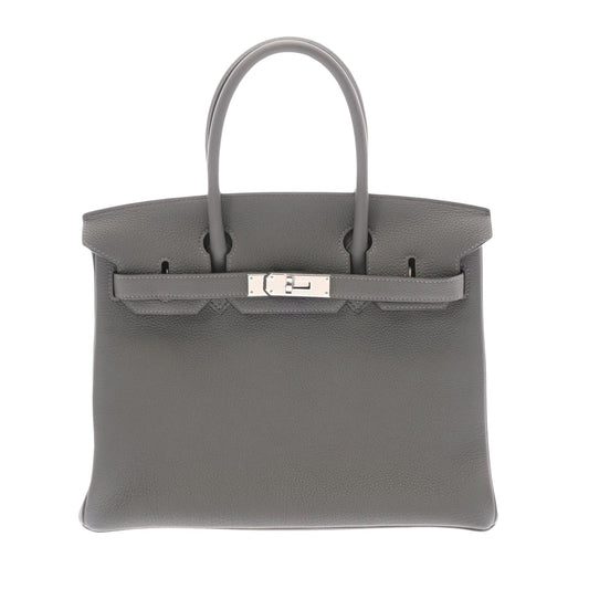 Hermes Women's Hermes Birkin 30 Leather Handbag in Grey
