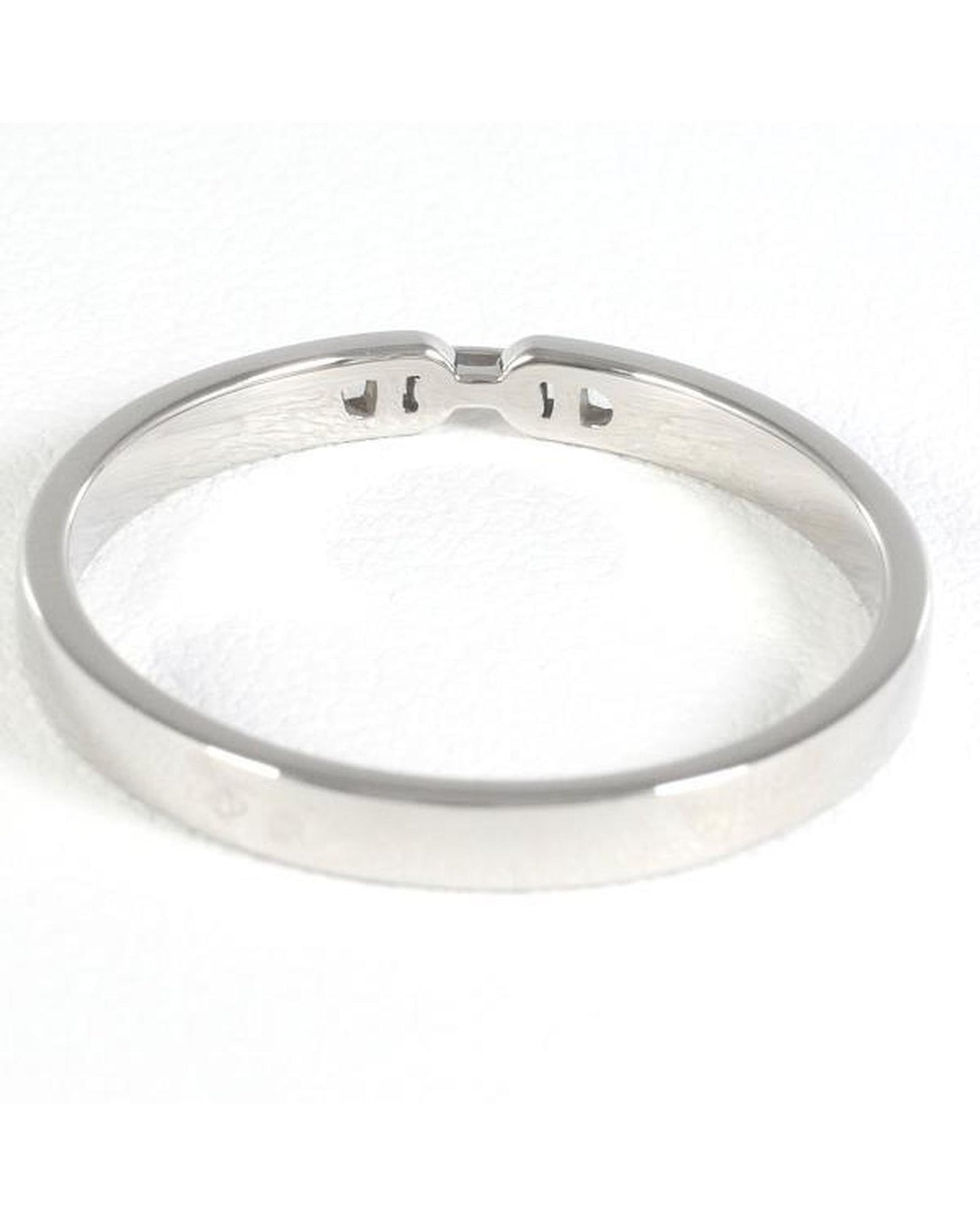 Hermes Men's Platinum Chaine Dancre Wedding Band - A Condition in Silver