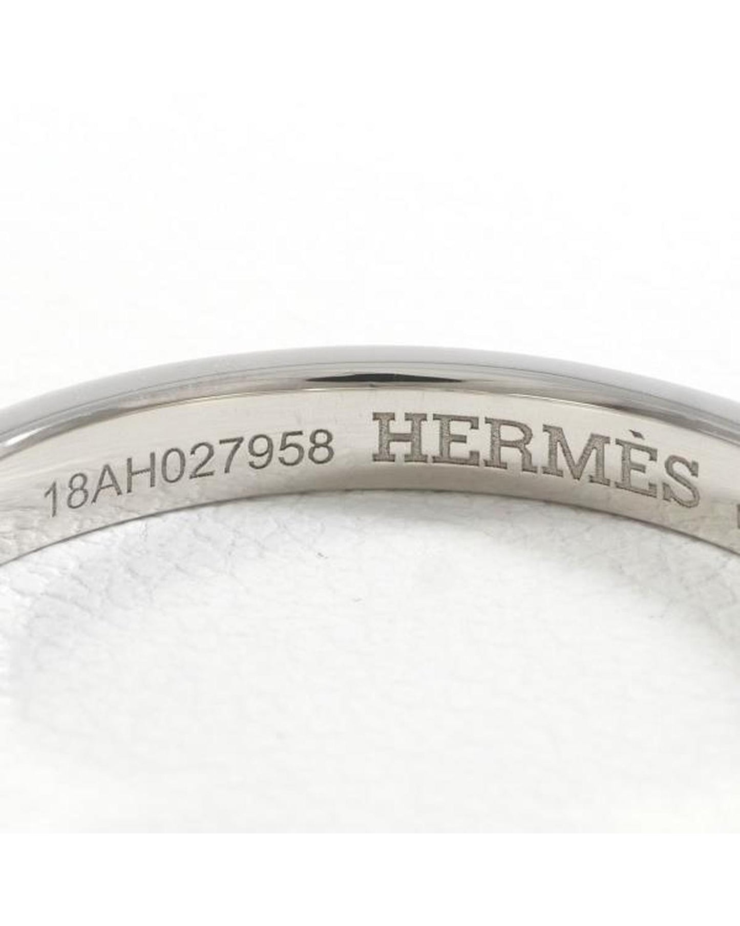Hermes Men's Platinum Chaine Dancre Wedding Band - A Condition in Silver