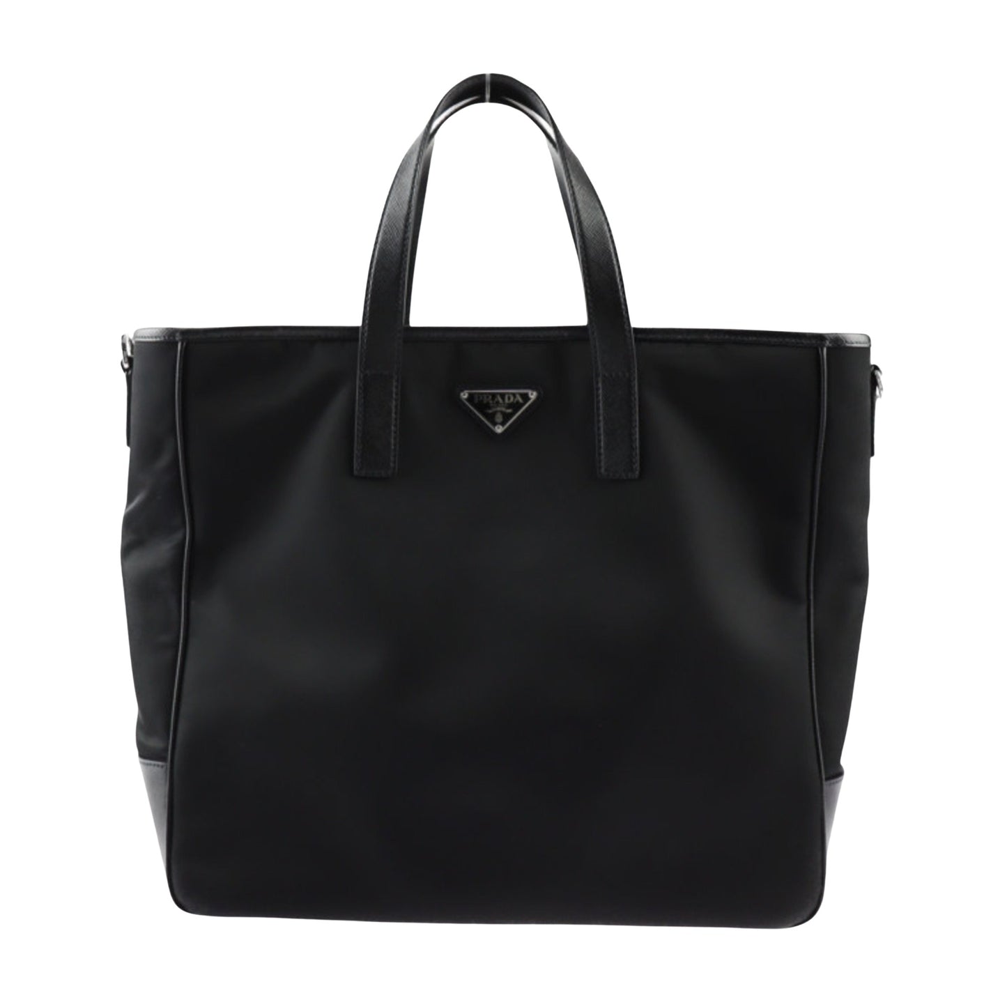 Prada Women's Contemporary Black Tote Bag for Ethical Fashion in Black