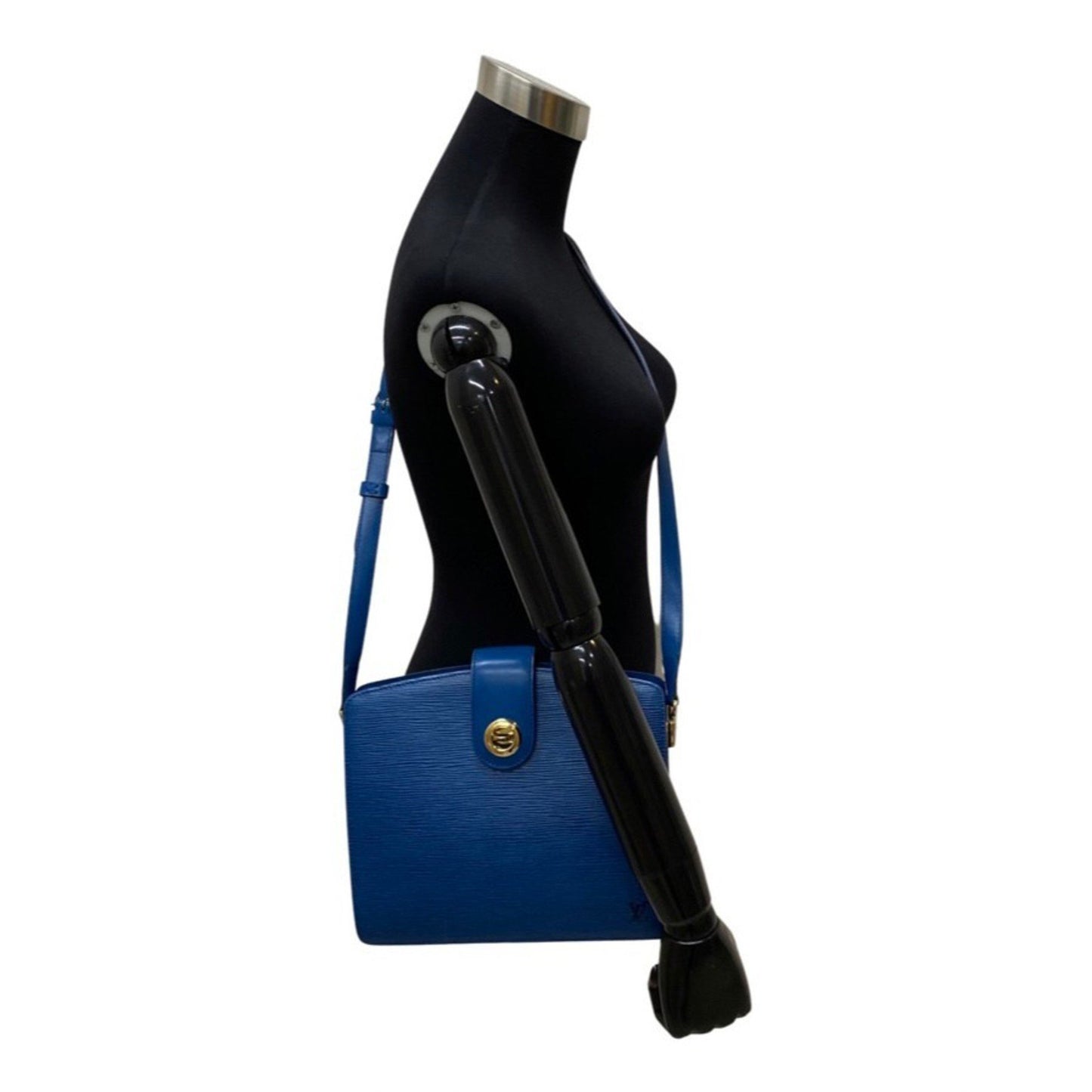 Louis Vuitton Women's Blue Leather Designer Handbag in Blue