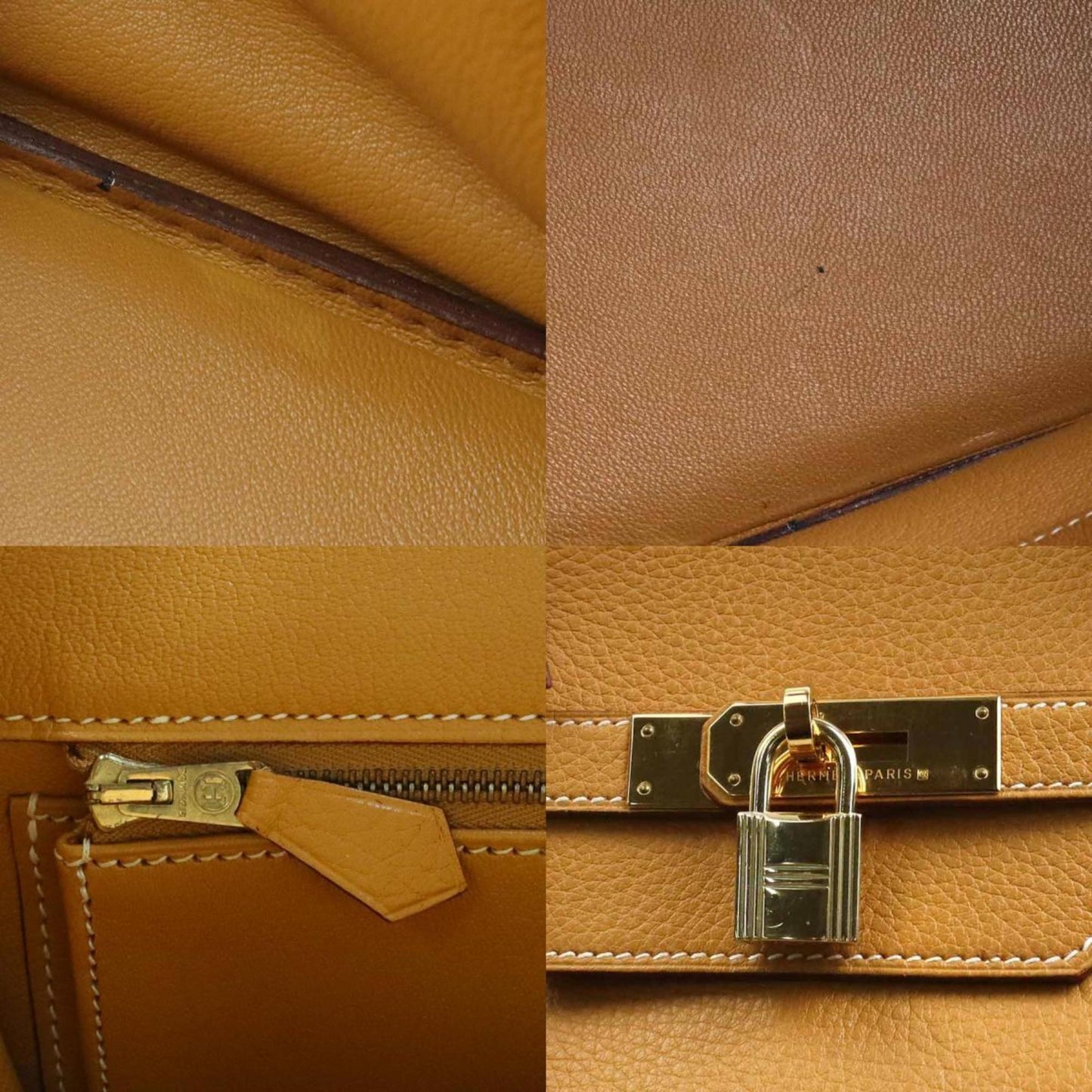 Hermes Women's Ardennes Leather Handbag in Beige