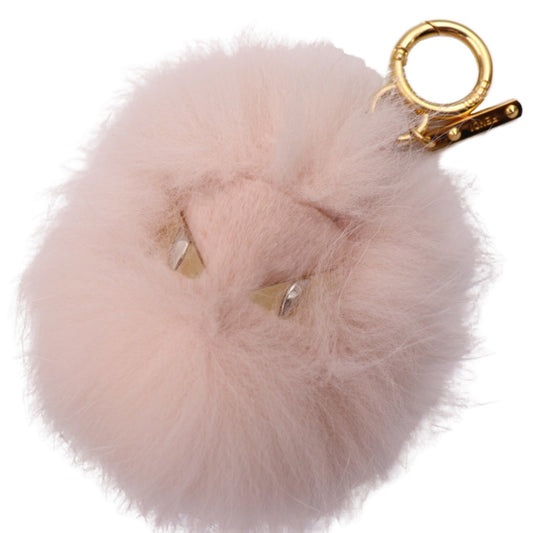 Fendi Women's Pink Fendi Faux Fur Key Ring in Pink