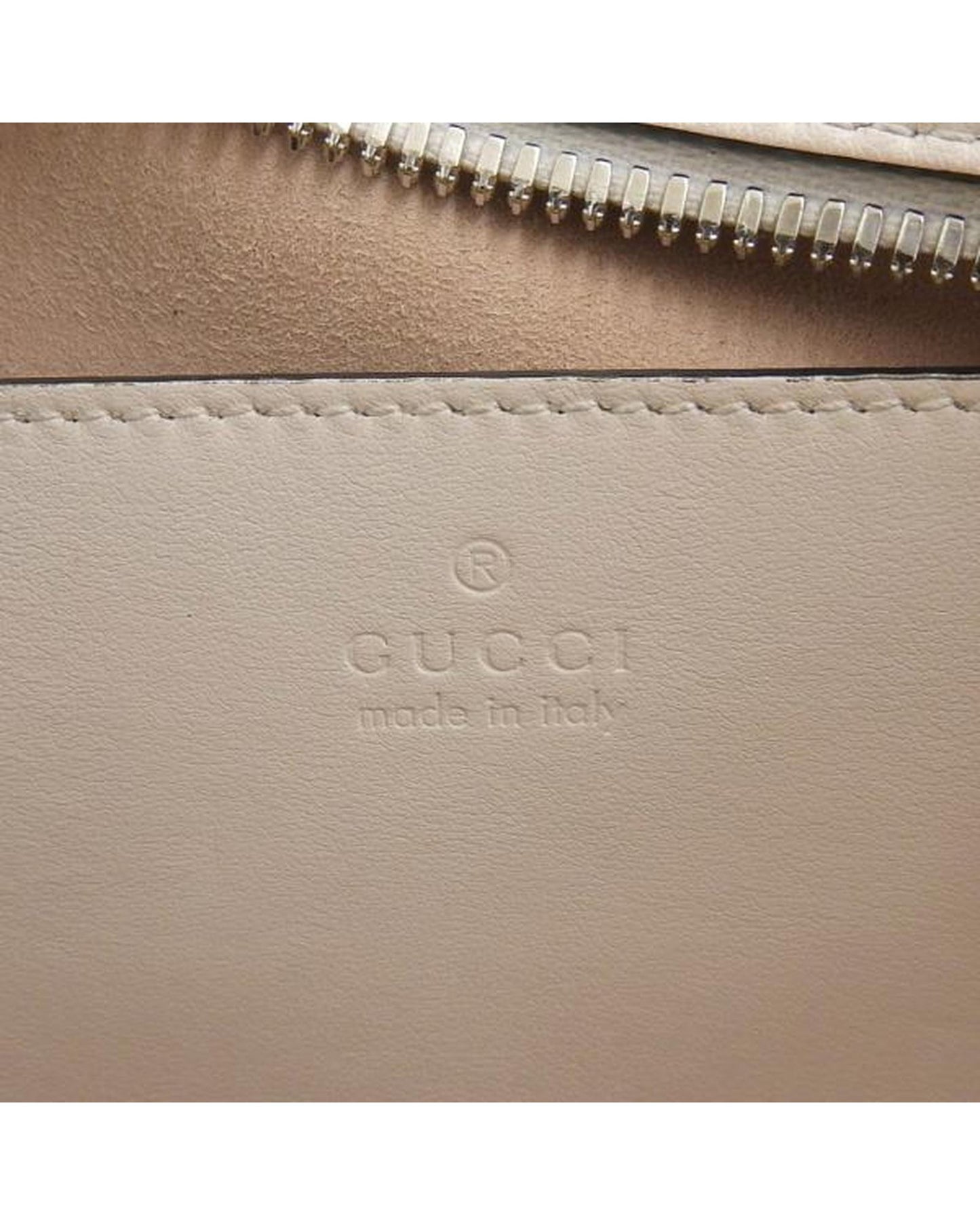Gucci Women's Quilted Shoulder Bag with Gold Hardware in White