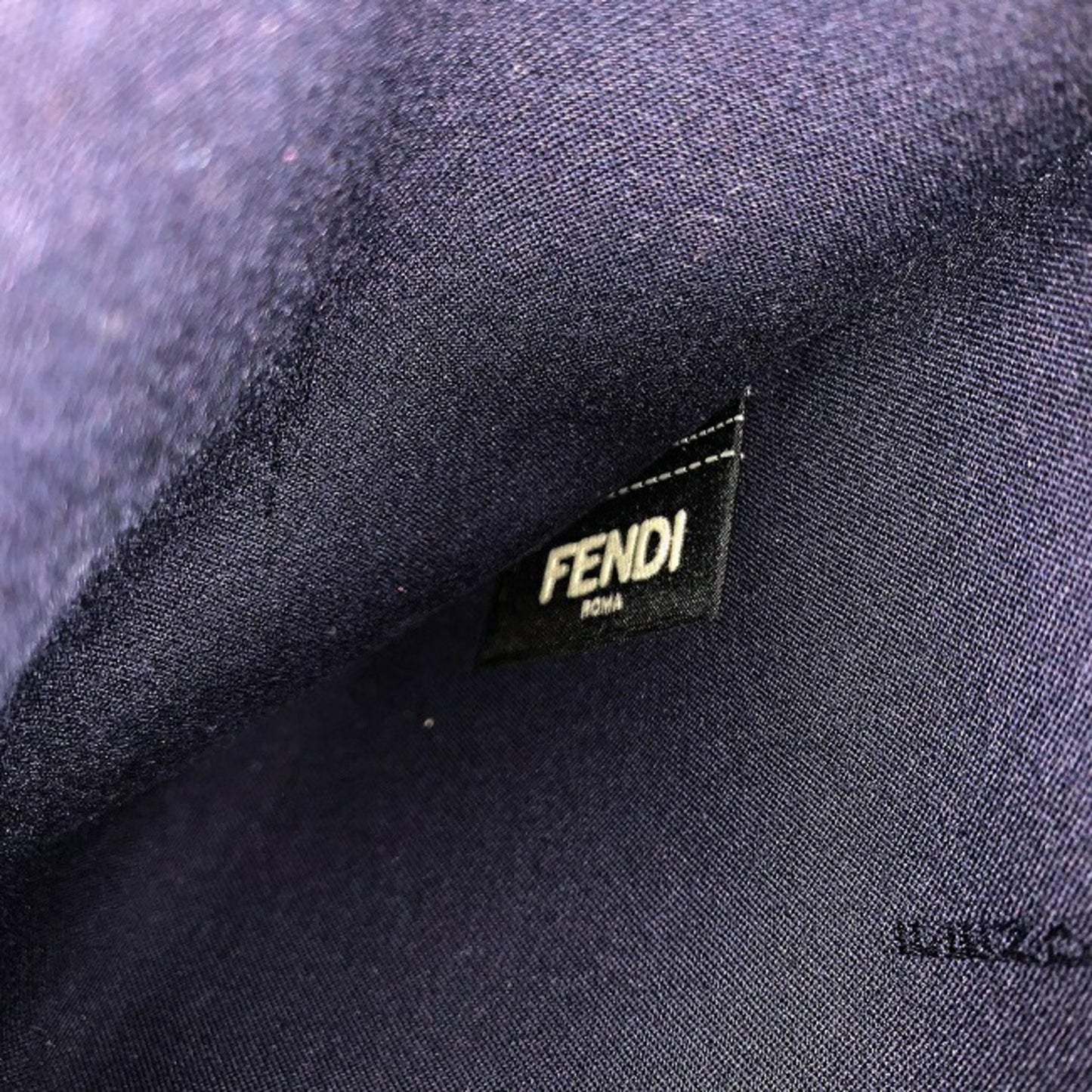 Fendi Unisex Fendi Monster Leather Handbag in Navy